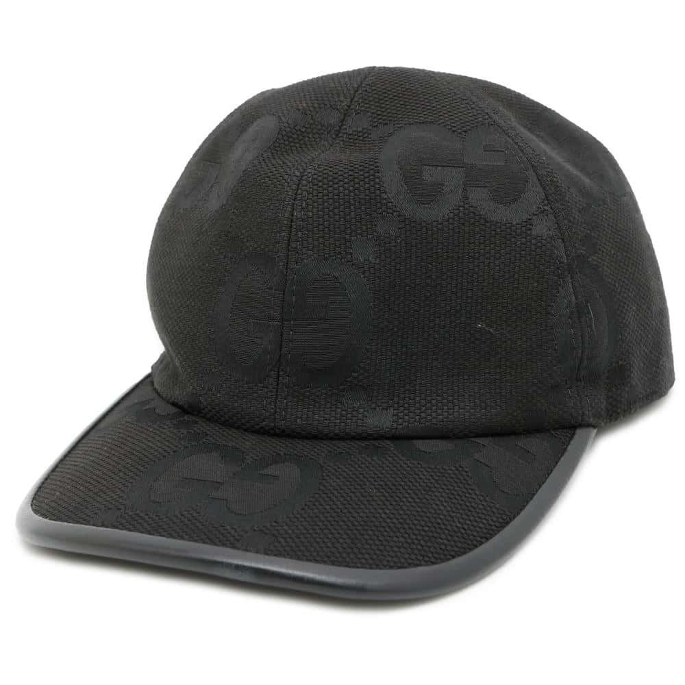 Gucci Jumbo GG Canvas Baseball Cap Black